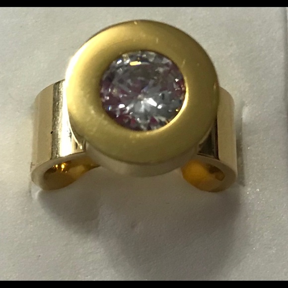 Ladies changeable Stainless Steel CZ Ring - Picture 6 of 7